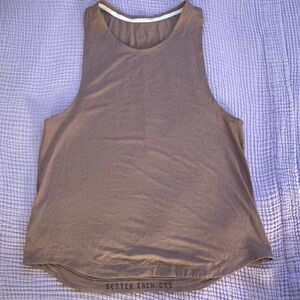 Lululemon Athletica Brown Sleeveless Tank Top